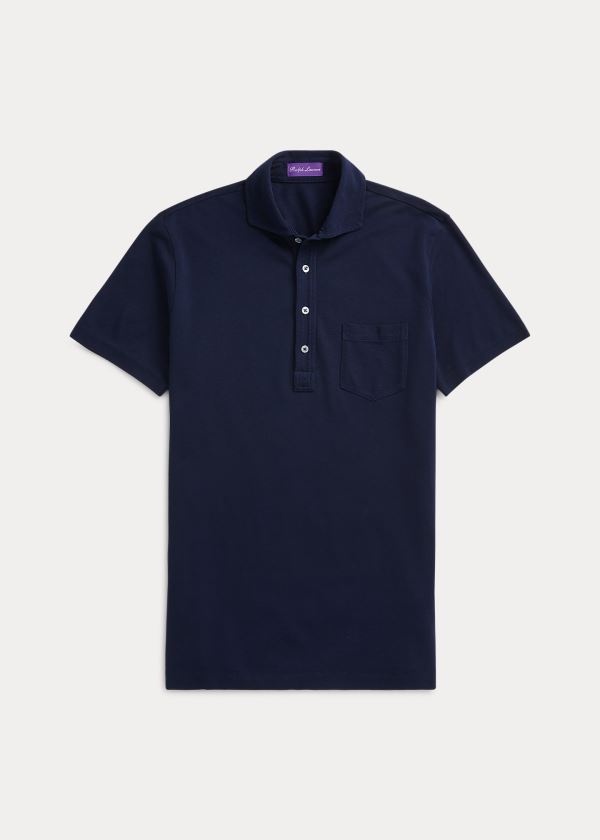 Ralph Lauren Washed Piqué Polo Shirt Herre Danmark (CUDKW8703)